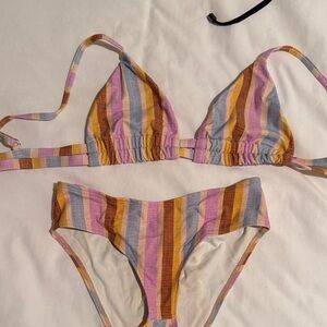Montce Multicolor Striped Bikini
